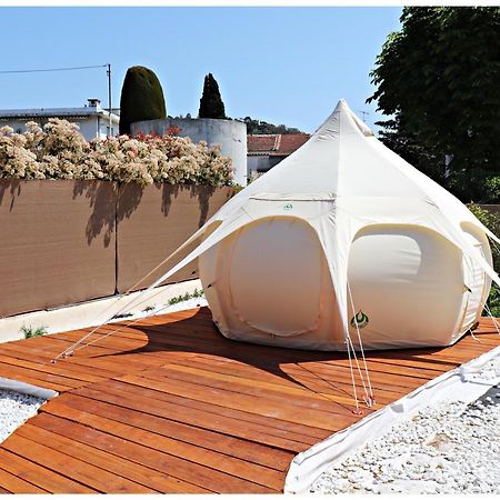 Superbe Glamping Avec Terrasse Privative 5Min Mer Cannes Exterior photo