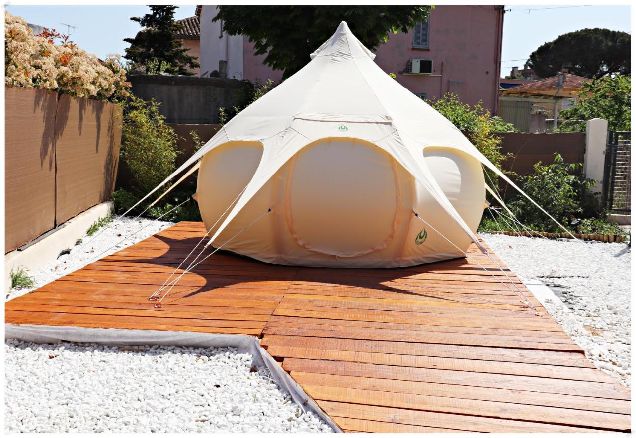 Superbe Glamping Avec Terrasse Privative 5Min Mer Cannes Exterior photo